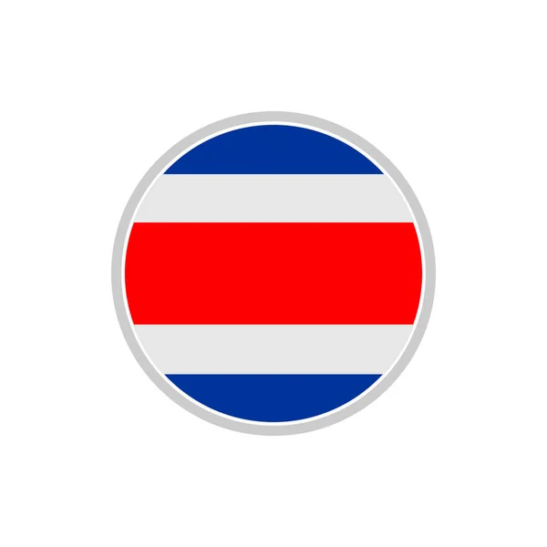 Costarica Flagi Zestaw Ikon Costarica Dzień Niezależności Ikona Ustawić Symbol — Wektor stockowy