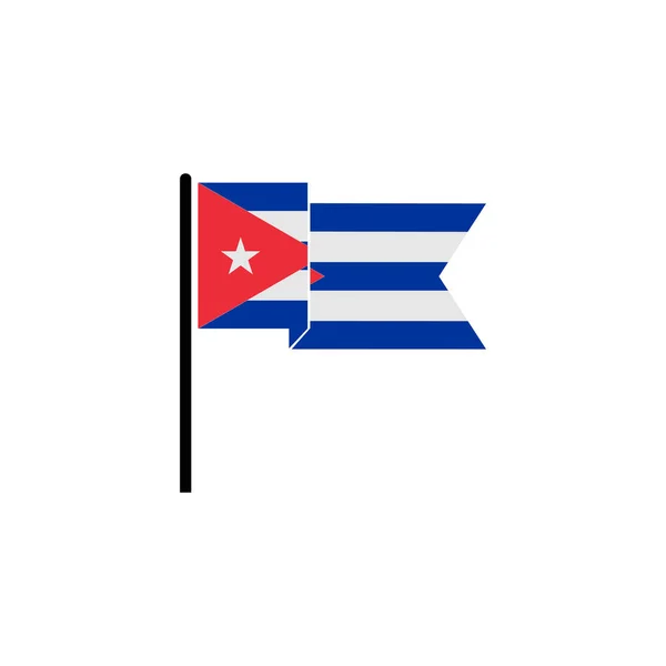 Cuba Bandeiras Ícone Definido Cuba Independência Dia Ícone Conjunto Vetor — Vetor de Stock