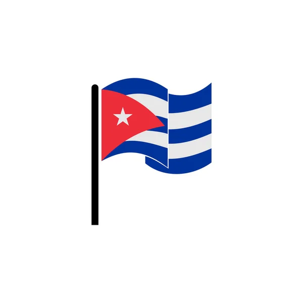 Kuba Zászlók Ikon Készlet Kuba Függetlenségi Nap Ikon Set Vektor — Stock Vector