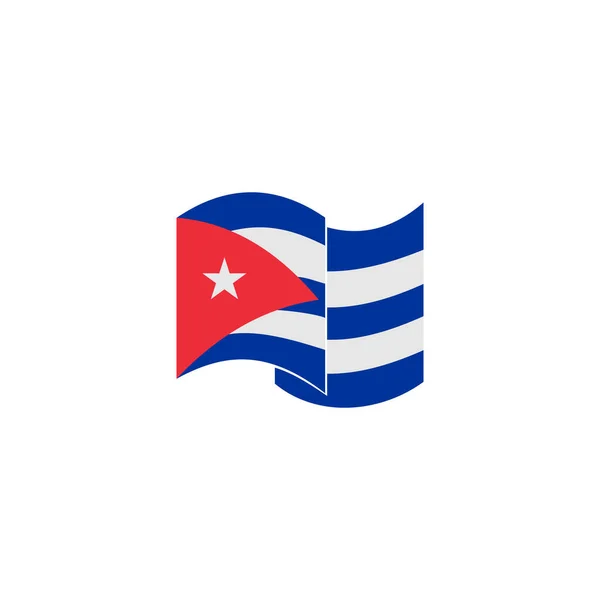 Κούβα Σημαίες Εικονίδιο Που Κούβα Ανεξαρτησία Ημέρα Εικονίδιο Που Διάνυσμα — Διανυσματικό Αρχείο