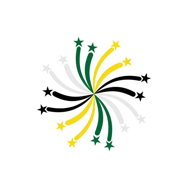 Dominica Bandiere Icona Set Dominica Indipendenza Giorno Icona Set Vettoriale — Vettoriale Stock