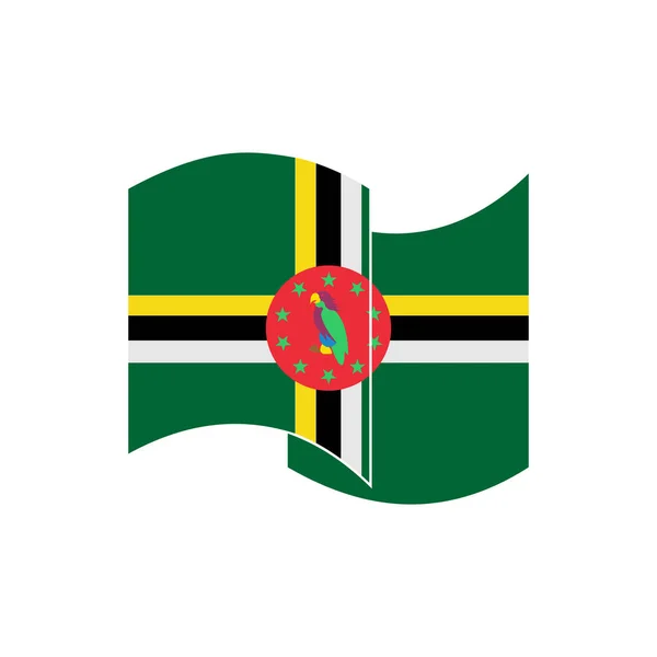 Dominica Banderas Icono Conjunto Dominica Día Independencia Icono Conjunto Símbolo — Vector de stock