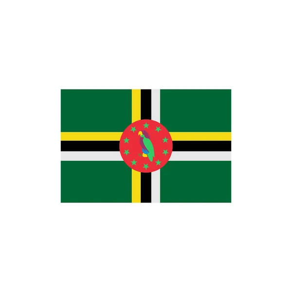 Ikon Bendera Dominika Ditetapkan Ikon Hari Kemerdekaan Dominika Set Simbol - Stok Vektor