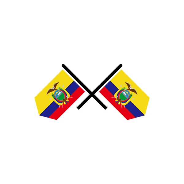 에콰도르 아이콘 에콰도르 기념일 아이콘 — 스톡 벡터
