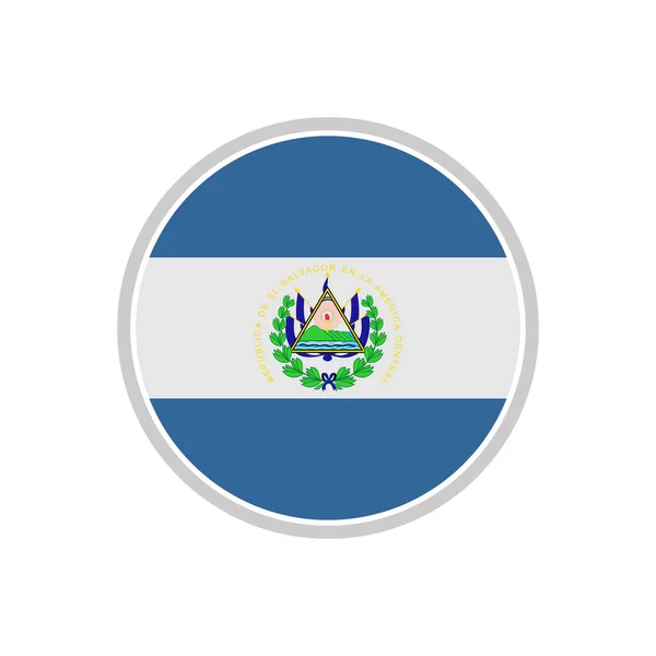 Salvador Σημαίες Εικονίδιο Που Σαλβαδόρ Ημέρα Ανεξαρτησίας Εικονίδιο Που Διανυσματικό — Διανυσματικό Αρχείο