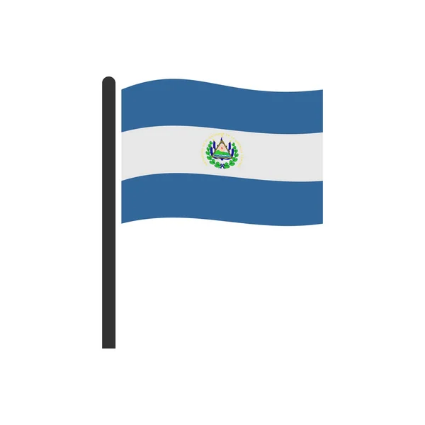 Salvador Flags Icon Set Salvador Independence Day Ікона Векторного Знаку — стоковий вектор
