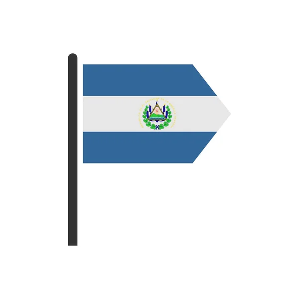 エルサルバドルフラグアイコンセット エルサルバドル独立記念日アイコンセットベクトル記号 — ストックベクタ