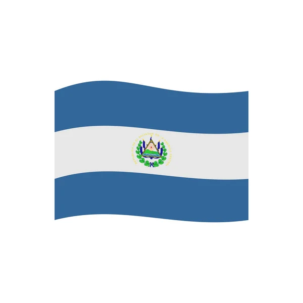 Salvador Zászlók Ikon Készlet Salvador Függetlenségi Nap Ikon Set Vektor — Stock Vector