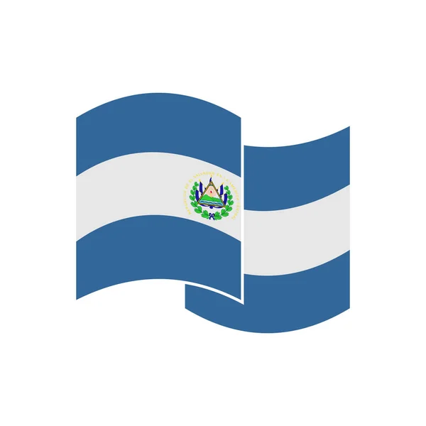 萨尔瓦多国旗图标集 萨尔瓦多独立日图标集矢量符号集 — 图库矢量图片
