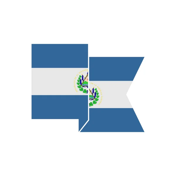 Salvador Flags Icon Set Salvador Independence Day Icon Set Vector — Stock Vector