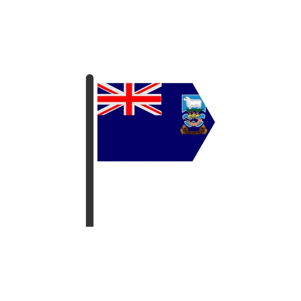 Conjunto Ícones Bandeiras Ilha Falkland Ícone Dia Independência Ilha Falkland — Vetor de Stock