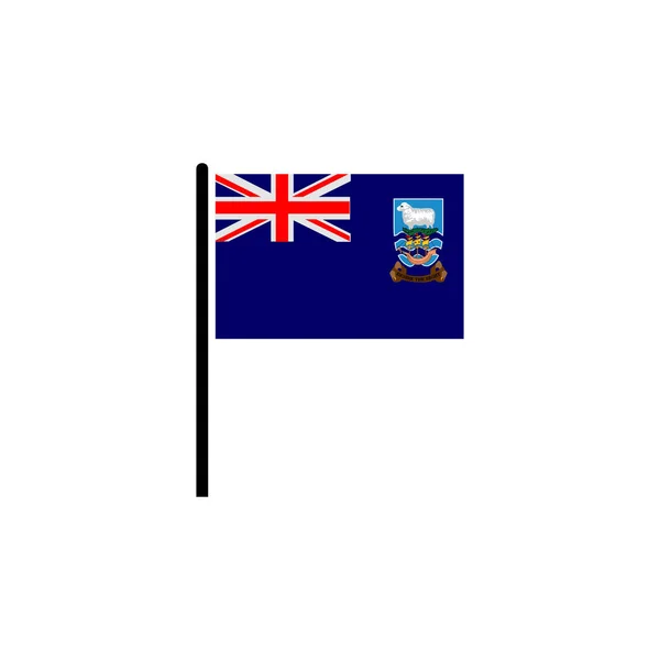 Falkland Island Flags Icon Set Falkland Island Independence Day Icon — Stock Vector