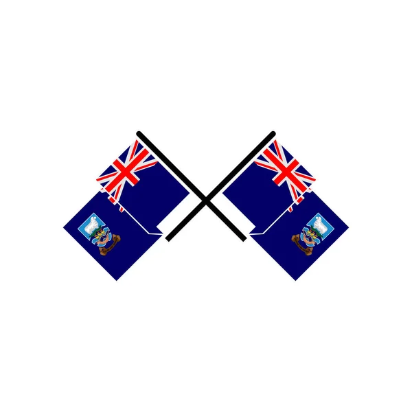 Islas Malvinas Banderas Icono Conjunto Islas Malvinas Día Independencia Icono — Vector de stock