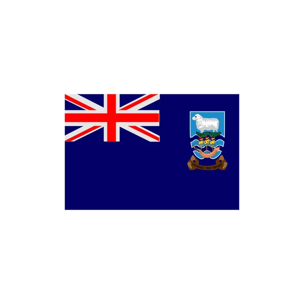 Islas Malvinas Banderas Icono Conjunto Islas Malvinas Día Independencia Icono — Vector de stock