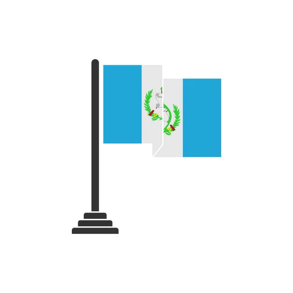 Гватемала Флаги Иконка Набор Гватемала День Независимости Иконка Набор Векторных — стоковый вектор