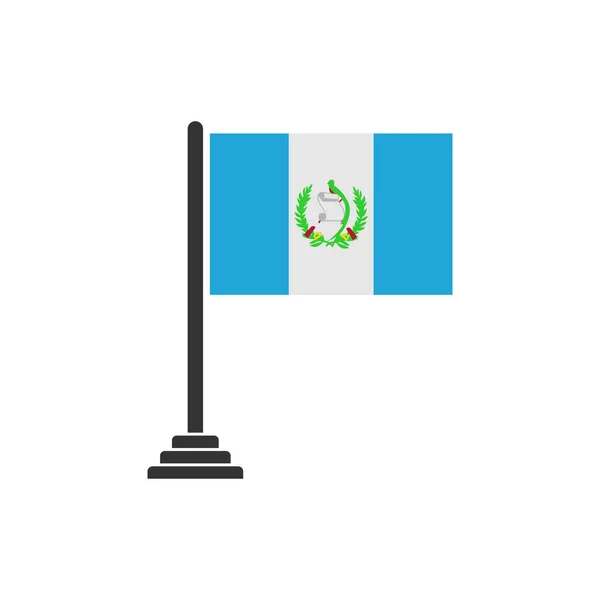 Conjunto Ícones Bandeiras Guatemala Ícone Dia Independência Guatemala Conjunto Símbolo —  Vetores de Stock
