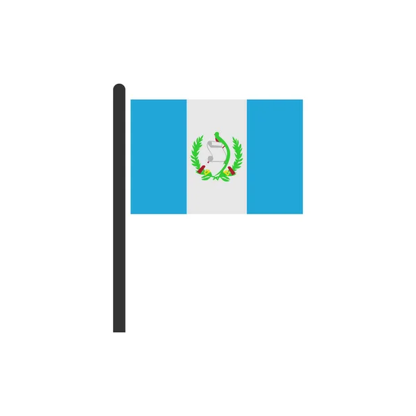 Guatemala Flaggen Icon Set Guatemala Unabhängigkeitstag Icon Set Vektor Zeichen — Stockvektor