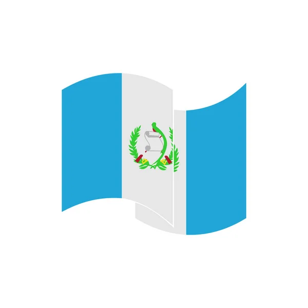 Σημαία Γουατεμάλα Εικονίδιο Που Ημέρα Ανεξαρτησίας Της Γουατεμάλας Εικονίδιο Που — Διανυσματικό Αρχείο