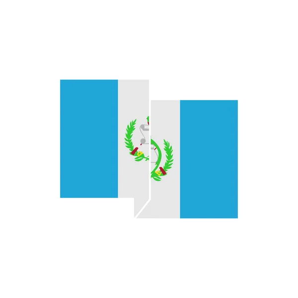 Guatemala Flaggen Icon Set Guatemala Unabhängigkeitstag Icon Set Vektor Zeichen — Stockvektor
