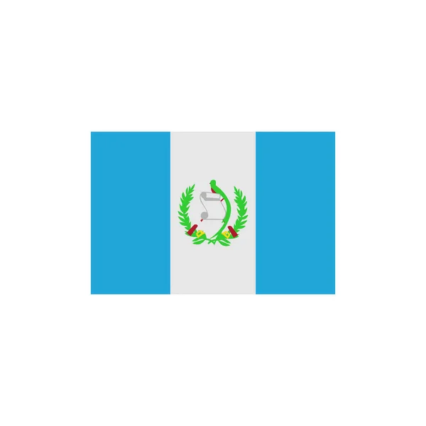 Guatemala Flaggor Ikon Set Guatemala Självständighet Dag Ikon Set Vektor — Stock vektor