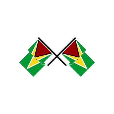 Guyana bayrak simgesi seti, Guyana bağımsızlık günü simgesi vektör işareti belirlendi