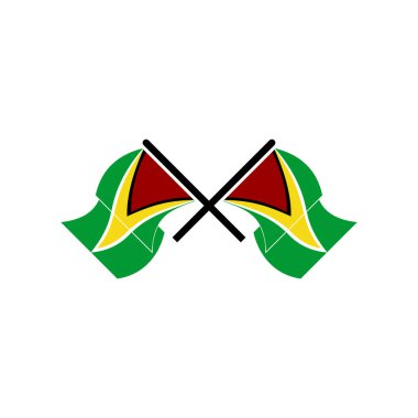 Guyana bayrak simgesi seti, Guyana bağımsızlık günü simgesi vektör işareti belirlendi