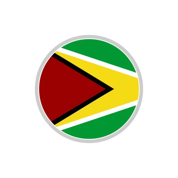 Σημαία Της Γουιάνας Σύνολο Εικονιδίων Σύμβολο Σύμβολο Σύμβολο Ημέρας Ανεξαρτησίας — Διανυσματικό Αρχείο