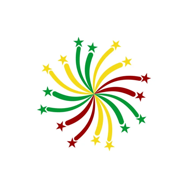 Guyana Bandiere Set Icona Guyana Indipendenza Giorno Icona Set Vettoriale — Vettoriale Stock