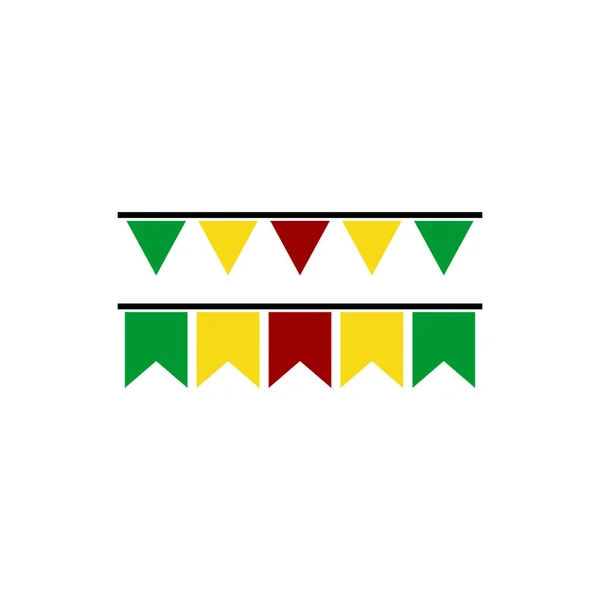 Gyana Flags Icon Set Guyana Independence Day Icon Set Vector — стоковий вектор