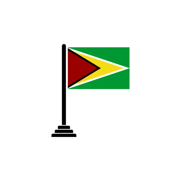 Conjunto Ícones Bandeiras Guiana Ícone Dia Independência Guiana Conjunto Símbolo —  Vetores de Stock