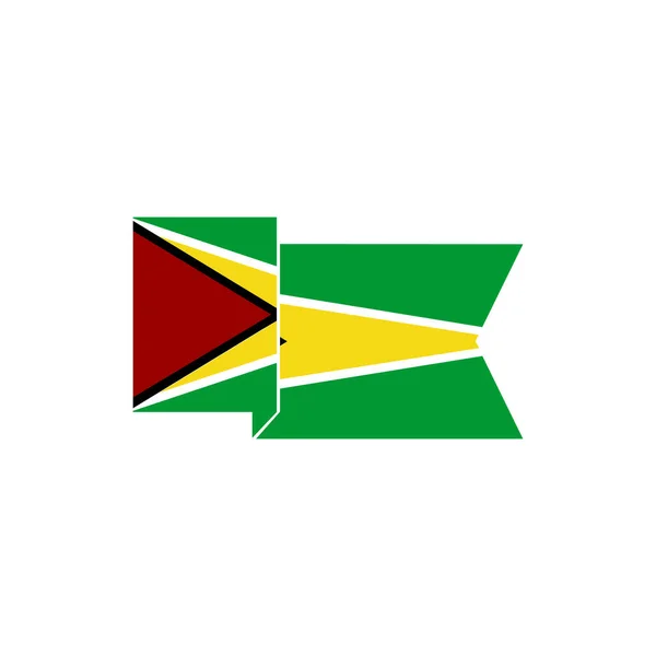 圭亚那国旗图标集 圭亚那独立日图标集矢量符号集 — 图库矢量图片