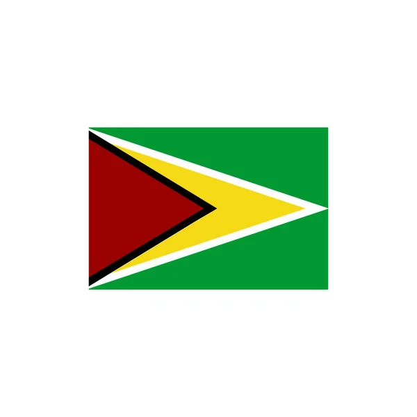 Guyana Vlaggen Pictogram Set Guyana Onafhankelijkheid Dag Pictogram Set Vector — Stockvector