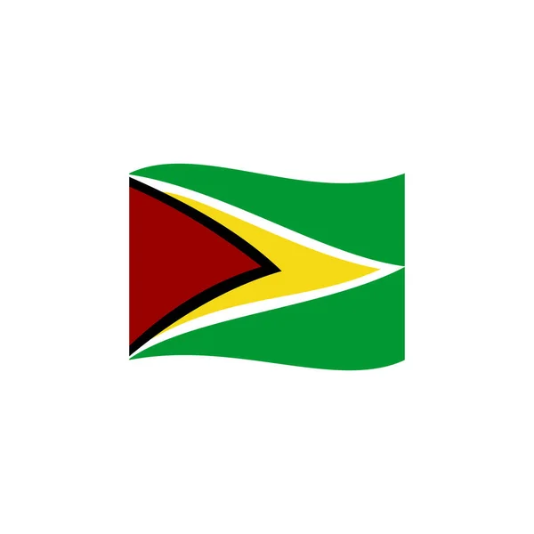 Набор Значков Флагов Гайаны Символ Дня Независимости Гайаны Набор Векторных — стоковый вектор