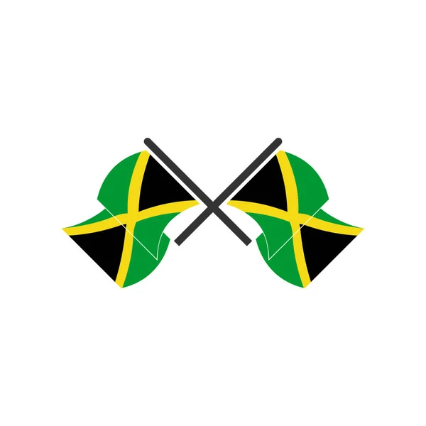 Ямайка Флаги Иконка Набор Ямайка День Независимости Иконка Набор Векторных — стоковый вектор