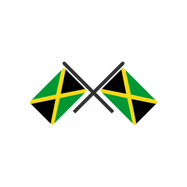 Jamaica Flags Icon Set Jamaica Independence Day Icon Set Vector — Stock Vector
