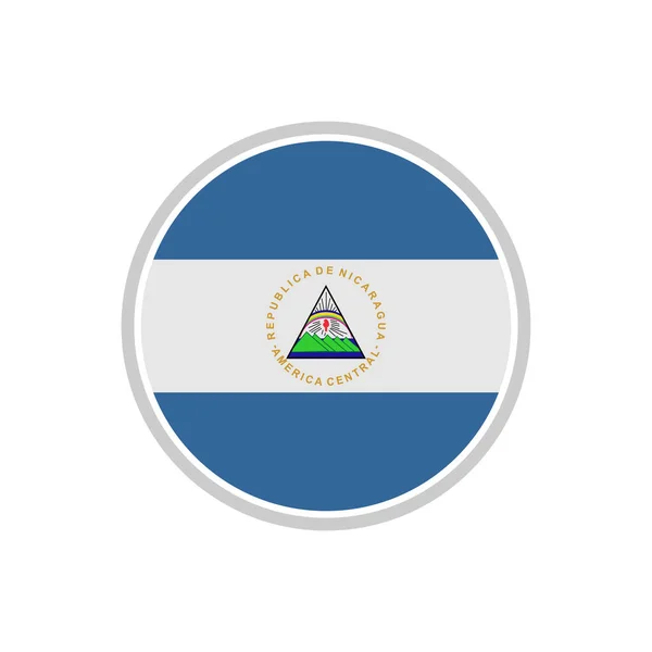 Conjunto Ícones Bandeiras Nicarágua Ícone Dia Independência Nicarágua Conjunto Símbolo —  Vetores de Stock