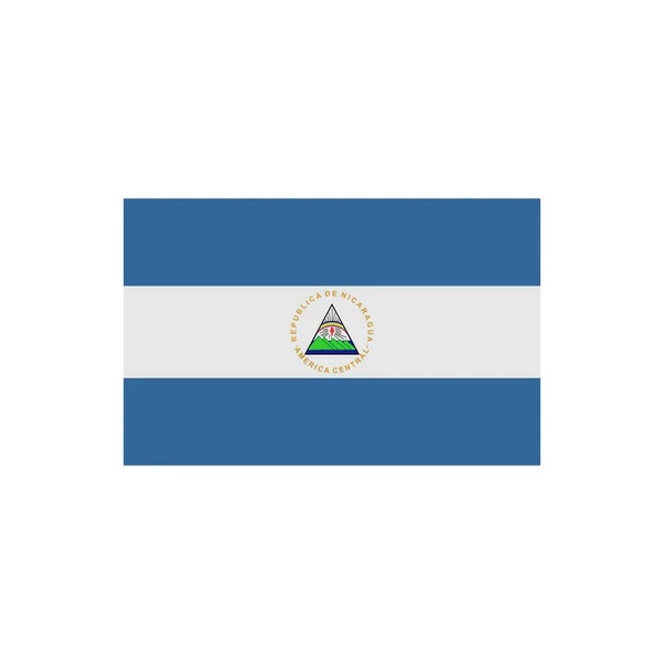 Nikaragua Flagi Zestaw Ikon Nikaragui Dzień Niezależności Ikona Ustawić Symbol — Wektor stockowy