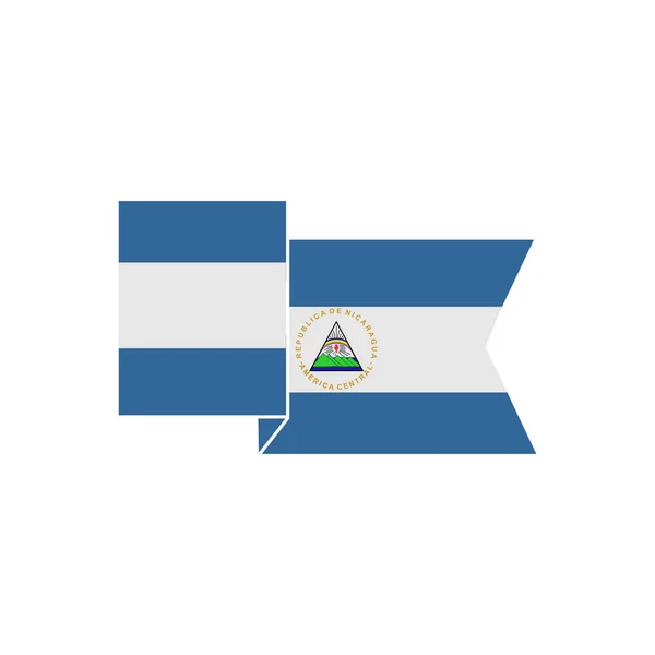 Nicaragua Liput Kuvakesarja Nicaragua Itsenäisyyspäivä Kuvake Asettaa Vektori Merkki Symboli — vektorikuva