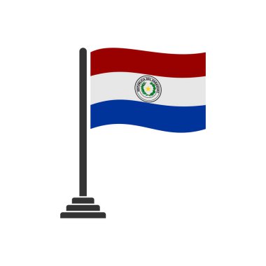 Paraguay bayrak simgesi seti, Paraguay bağımsızlık günü simgesi vektör işareti belirlendi