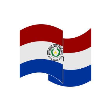 Paraguay bayrak simgesi seti, Paraguay bağımsızlık günü simgesi vektör işareti belirlendi