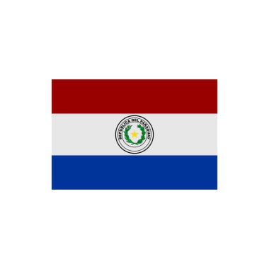 Paraguay bayrak simgesi seti, Paraguay bağımsızlık günü simgesi vektör işareti belirlendi