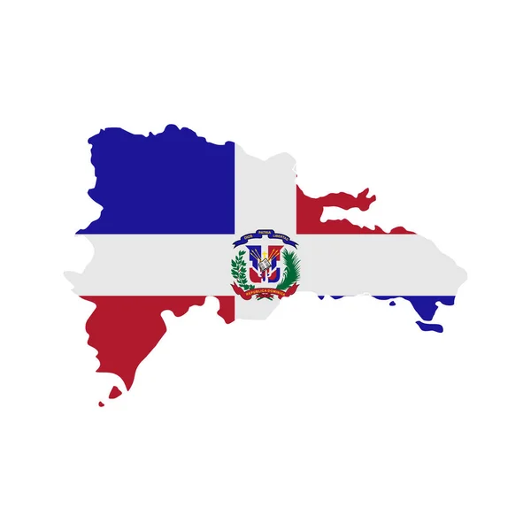 Dominikánská Republika Vlajky Ikona Sada Dominikánská Republika Den Nezávislosti Ikona — Stockový vektor