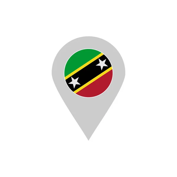 Άγιος Kitts Σημαίες Εικονίδιο Που Άγιος Kitts Ημέρα Ανεξαρτησίας Εικονίδιο — Διανυσματικό Αρχείο