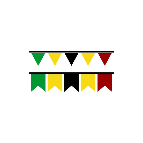 Символ Флага Сент Китс Символ Дня Независимости Сент Китс — стоковый вектор