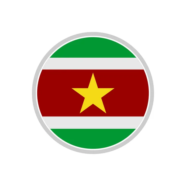 Ікона Суринамського Прапора Символ Незалежності Суринаму — стоковий вектор