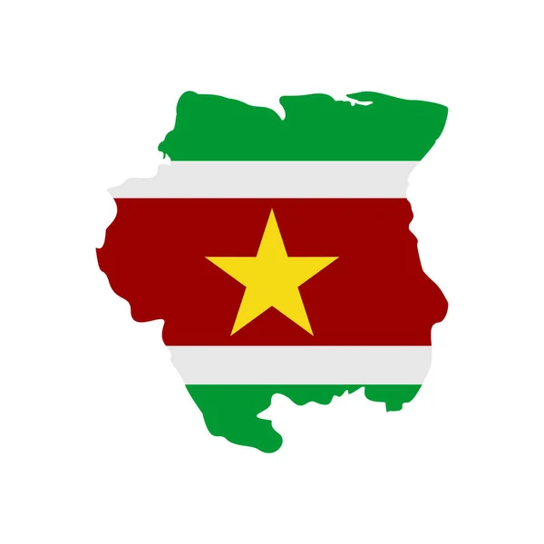 Suriname Bandeiras Ícone Definido Suriname Independência Dia Ícone Conjunto Vetor — Vetor de Stock