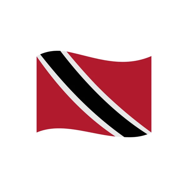 Trinidad Bandiere Icona Set Trinidad Indipendenza Giorno Icona Set Vettoriale — Vettoriale Stock