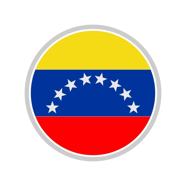 Venezuela Zászlók Ikon Készlet Venezuela Függetlenségi Nap Ikon Set Vektor — Stock Vector