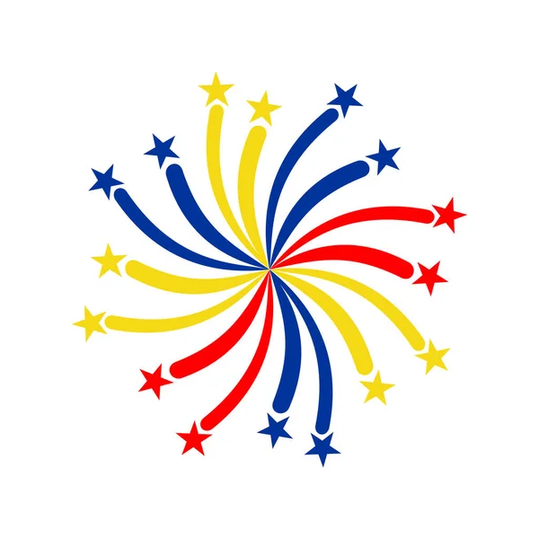 ベネズエラフラグアイコンセット ベネズエラ独立記念日アイコンセットベクトル記号 — ストックベクタ