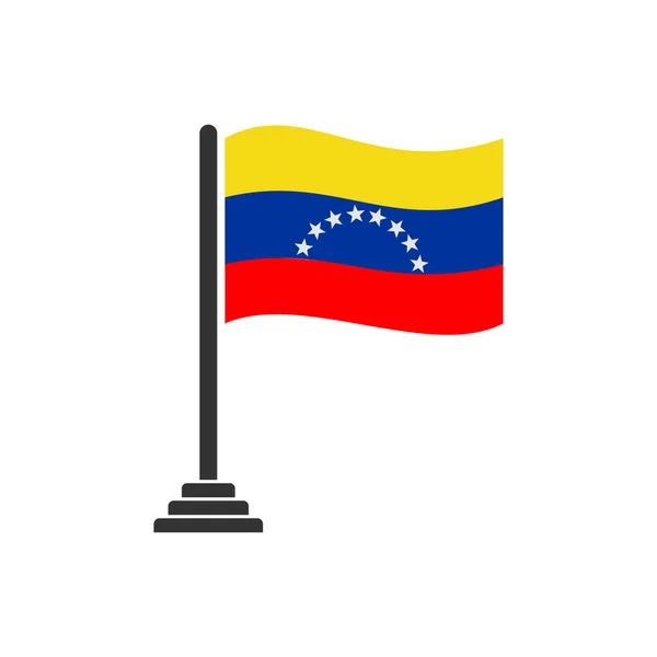 Venezuela Banderas Icono Conjunto Venezuela Independencia Día Icono Conjunto Vector — Archivo Imágenes Vectoriales
